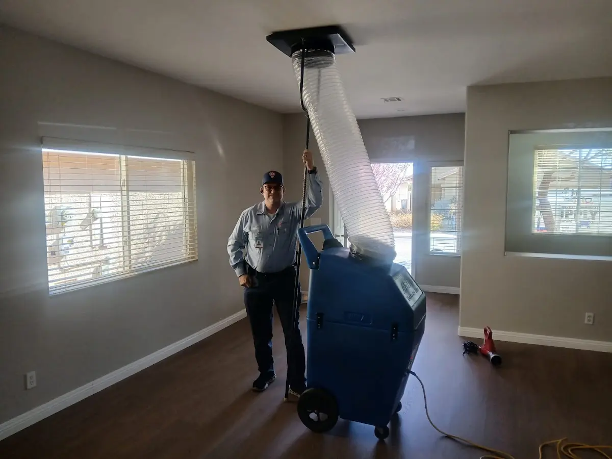 Professional Dryer Vent Cleaning work inside a Isla Vista home